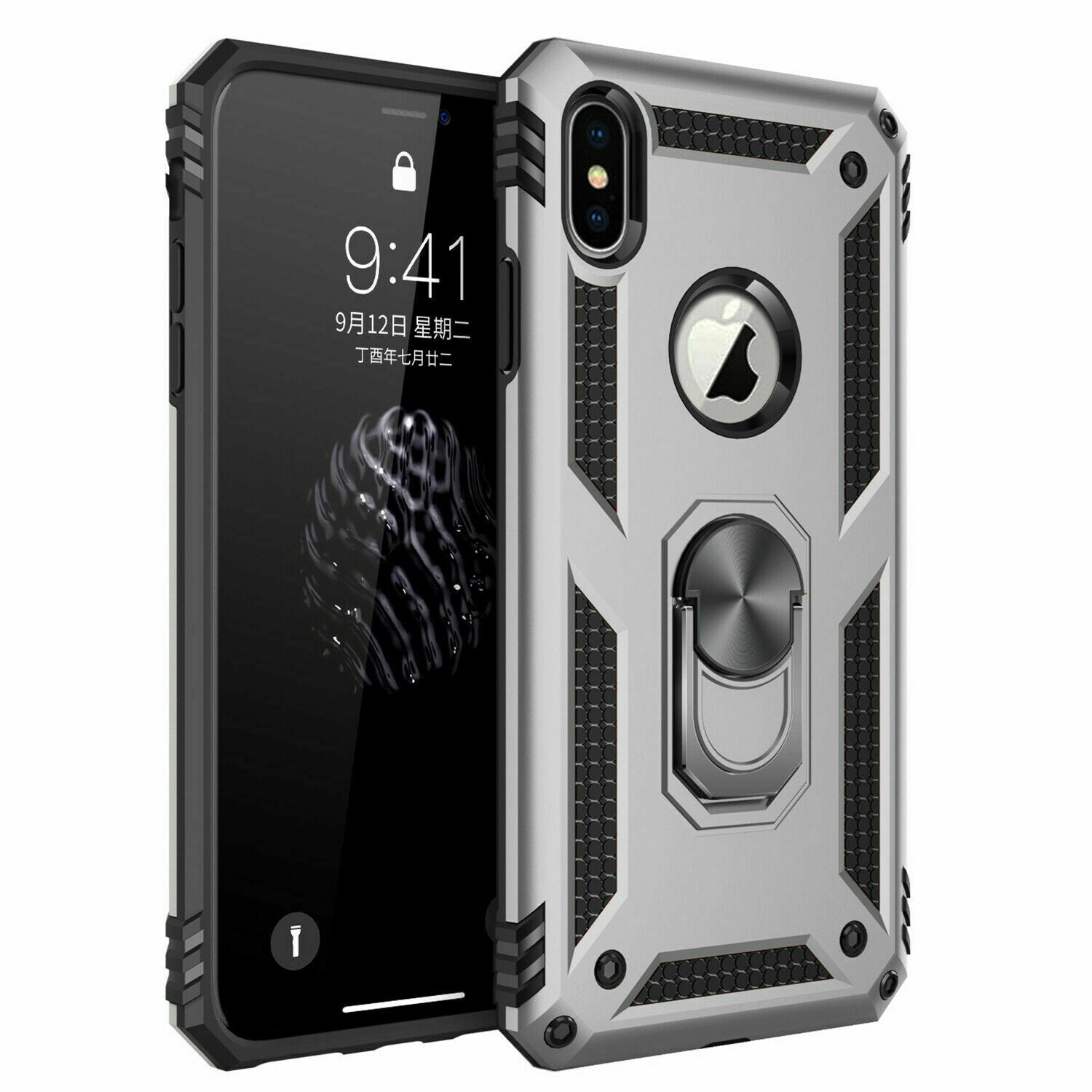 Coque à anneau hybride pour iPhone XR Coque à anneau hybride pour iPhone XR